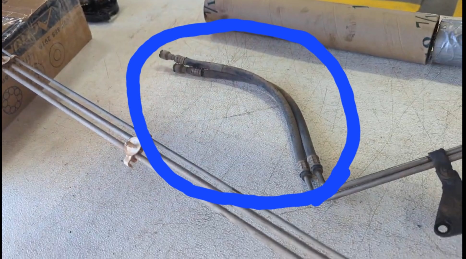 Used OEM Jeep Throttle Body Fuel Lines – Fits 1987-1995 Wrangler YJ 4-Cylinder