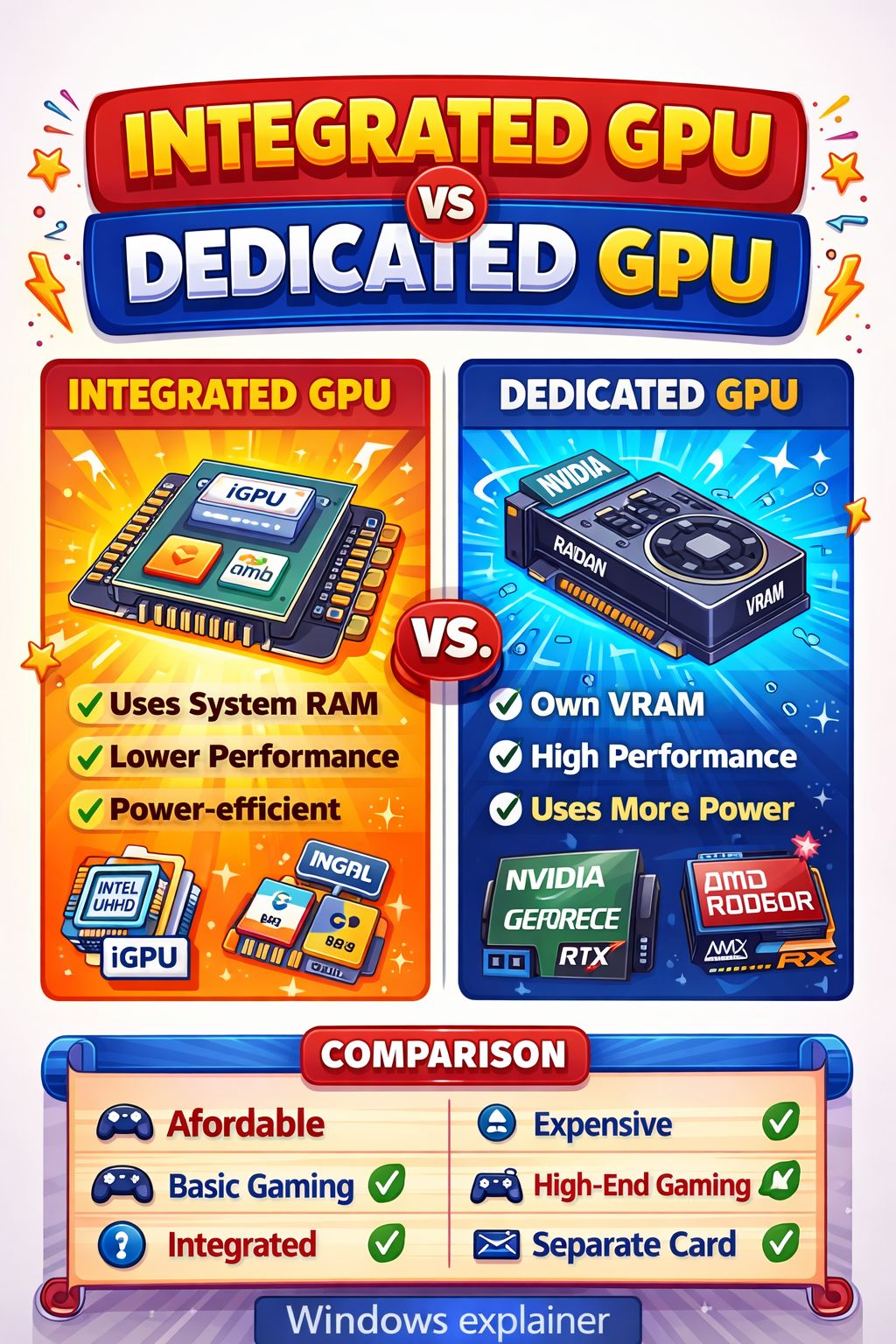 Integrated vs Dedicated GPU – Which... - Windows Explainer | Facebook