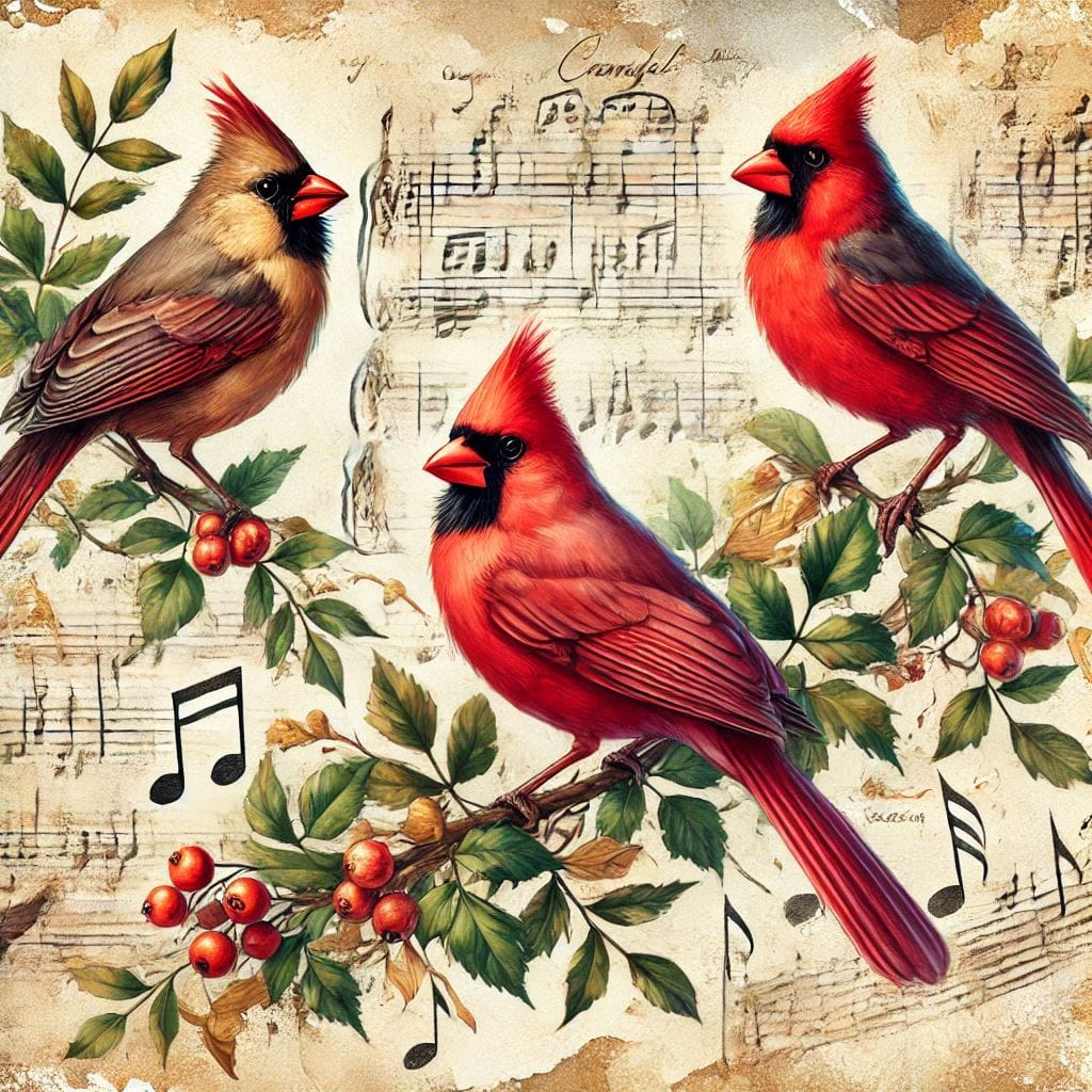 Free Printable Clipart | I would like to see some cardinals on a rustic ...