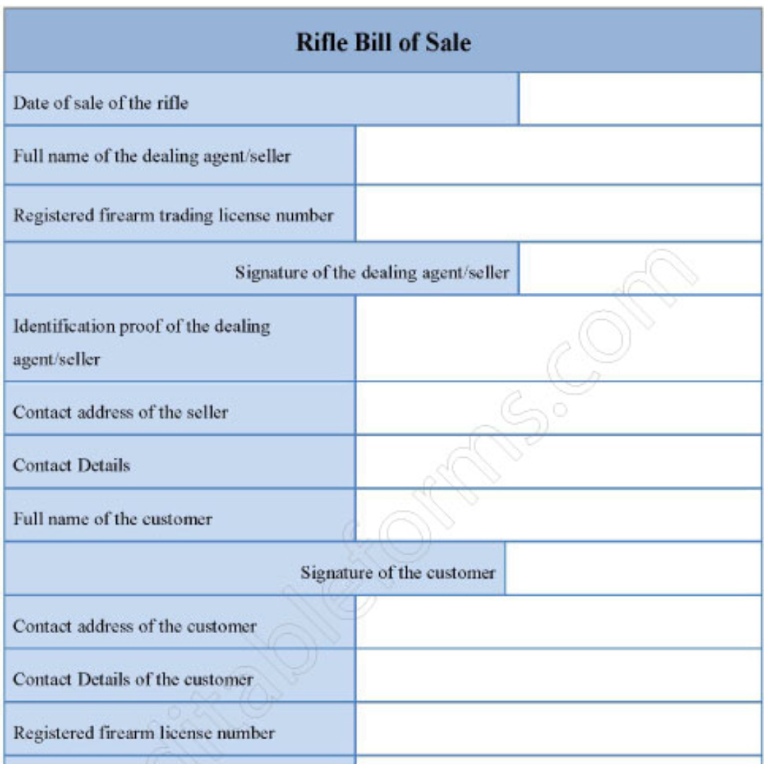 Editable Forms - Streamline your rifle transactions with...