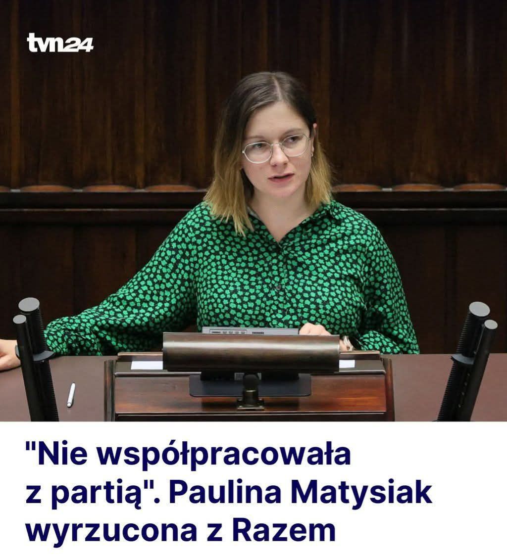 SokzBuraka - Paulina Matysiak wyleciała z Razem! Partia, która od lat ...