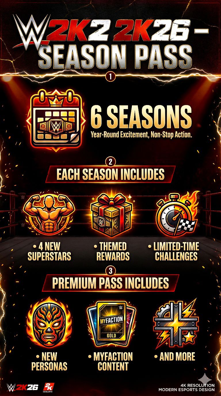 Arun - The WWE 2K26 Season Pass brings exciting post-launch content for ...