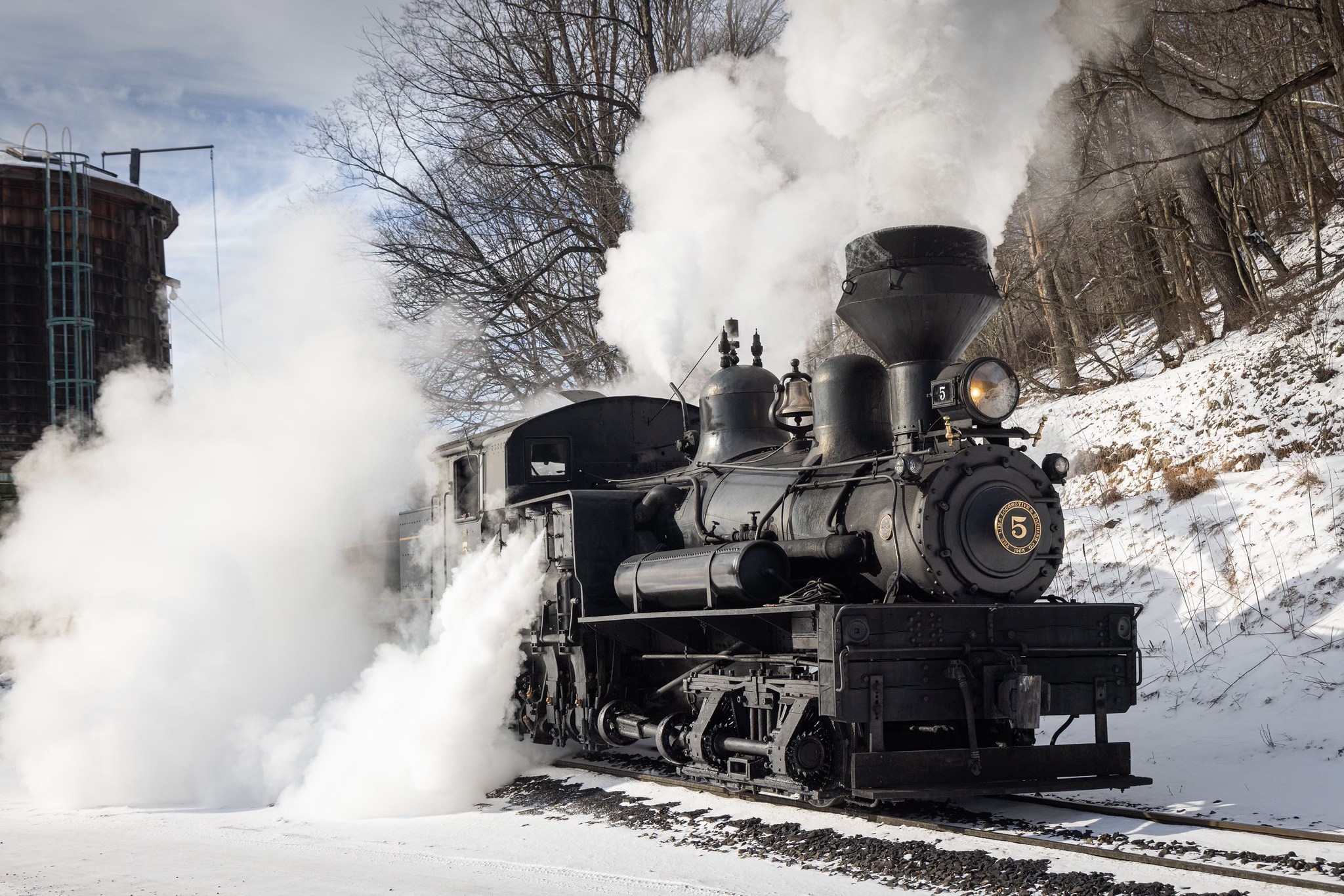Cass - A ride on the Cass Scenic Railroad takes you across multiple ...