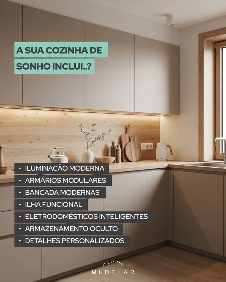 Mudelar - A cozinha dos seus sonhos é aquela que une funcionalidade e ...