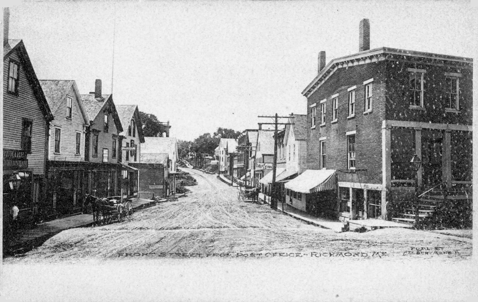 Old Pictures of Forgotten Maine | Front Street c.1906 - Richmond, Maine | Facebook