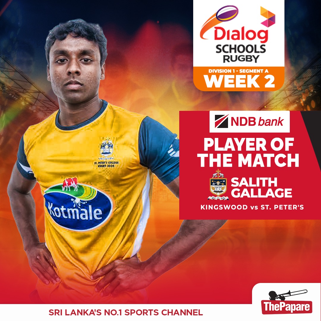 ThePapare Rugby - Salith Gallage scored a try and produced... | Facebook