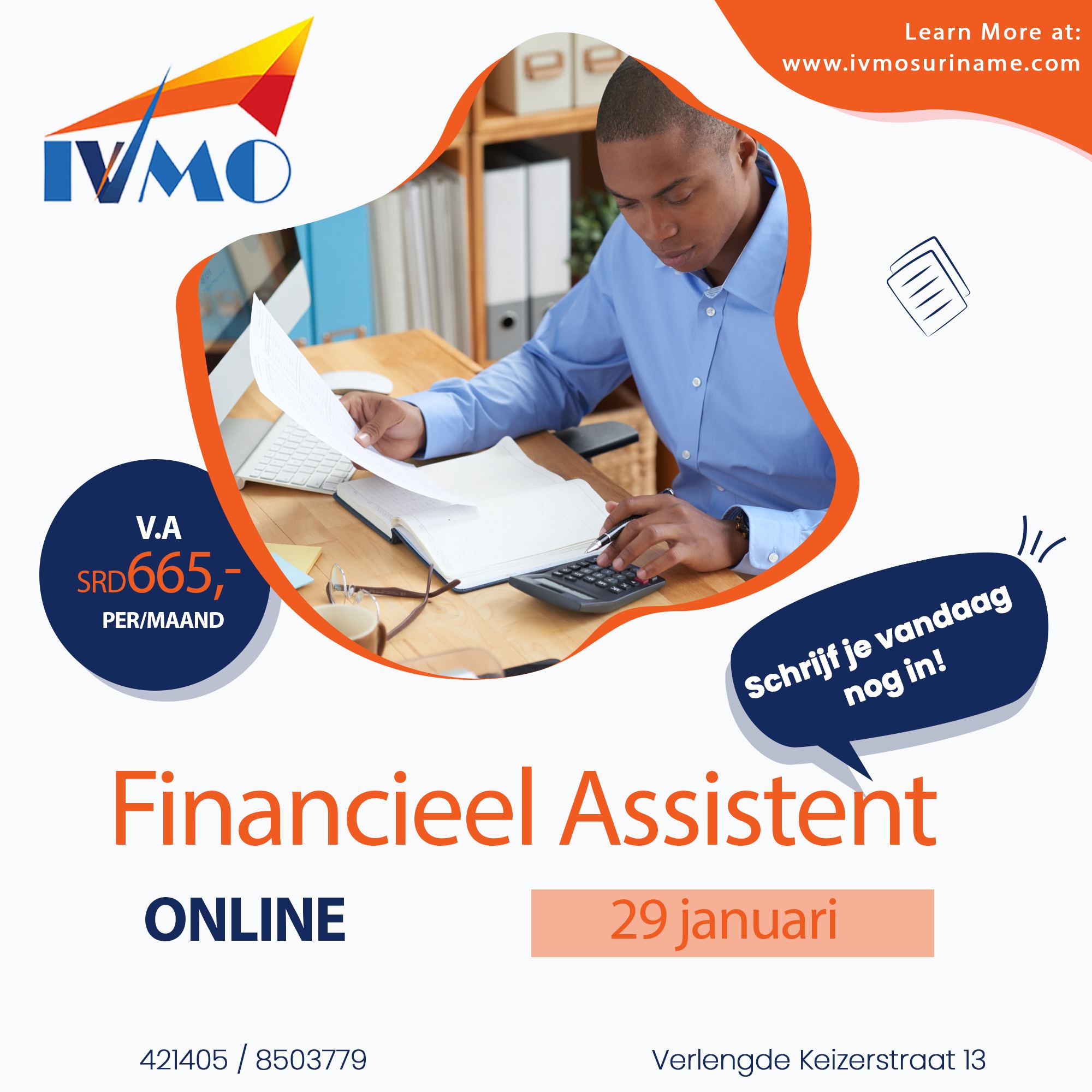 IVMO - 𝐎𝐩𝐥𝐞𝐢𝐝𝐢𝐧𝐠 𝐅𝐢𝐧𝐚𝐧𝐜𝐢𝐞𝐞𝐥 𝐀𝐬𝐬𝐢𝐬𝐭𝐞𝐧𝐭 𝐎𝐍𝐋𝐈𝐍𝐄 𝐬𝐭𝐚𝐫𝐭 𝐝𝐨𝐧𝐝𝐞𝐫𝐝𝐚𝐠 29 𝐣𝐚𝐧𝐮𝐚𝐫𝐢 ...