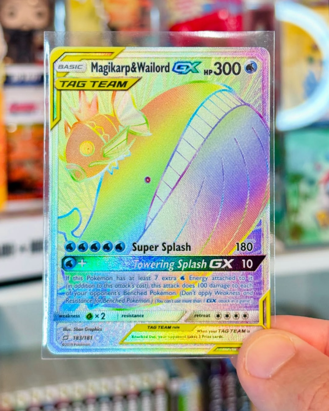 rare team up pokemon cards Gengar & Mimikyu GX 53/181 Ultra Card (Sun & Moon Up) + TitanCards Toploader Toys Stage 1 Pokemon Most expensive team up pokemon