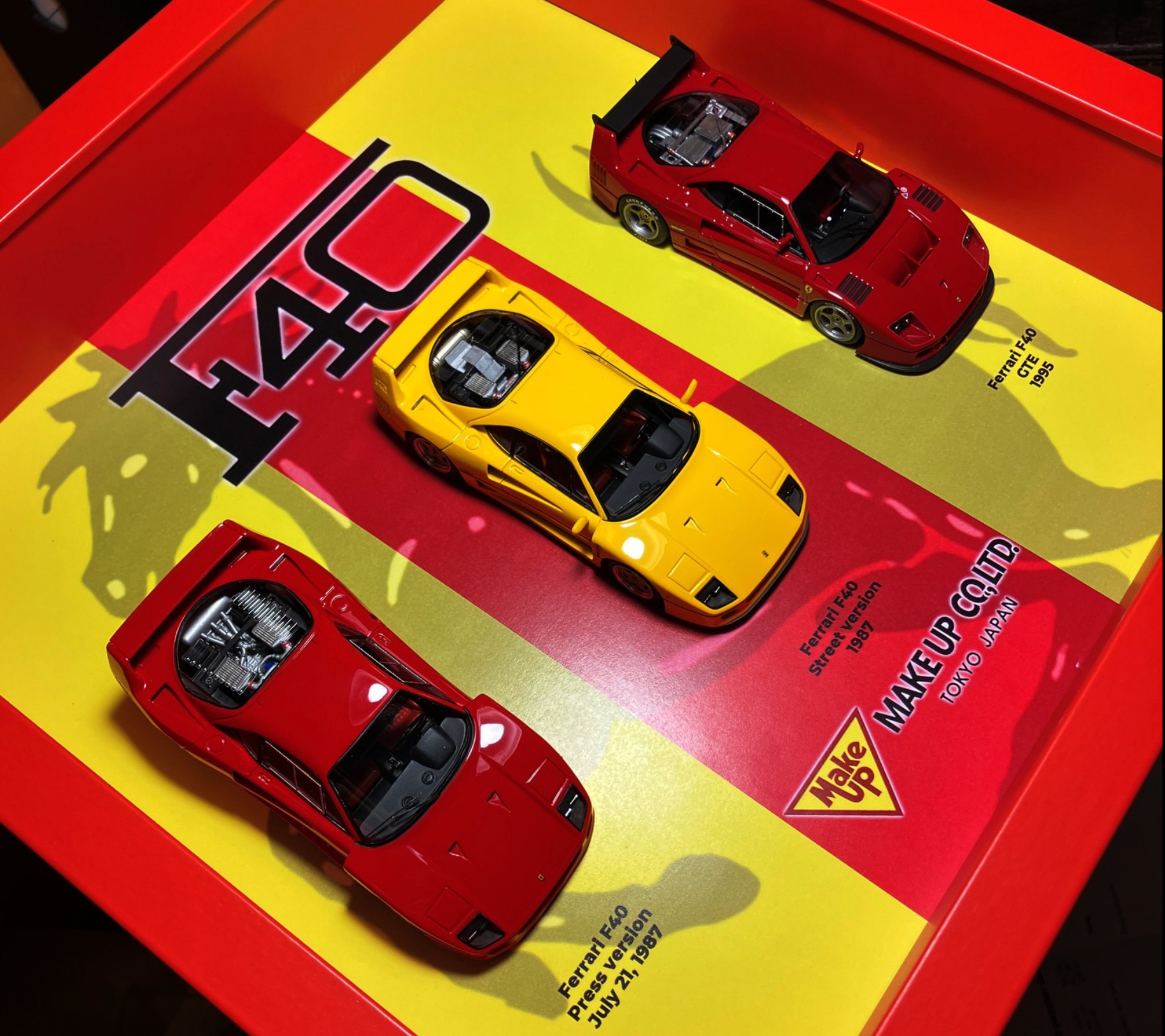 Collectors… Check out this amazing Ferrari F40 MakeUp lineup