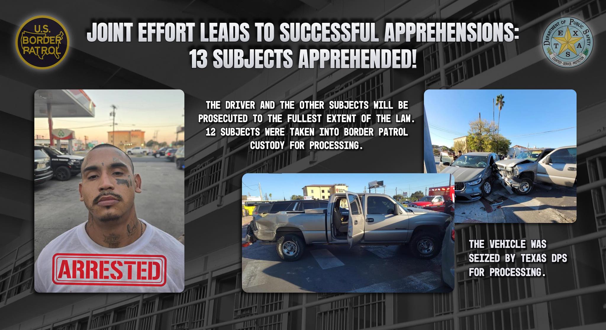 US - Laredo North Border Patrol Agents assisted Texas Department of ...