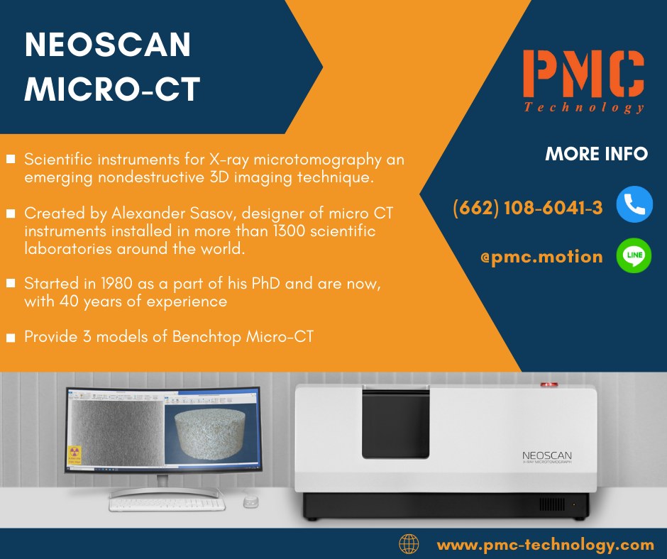 PMC - Neoscan Bechtop Micro CT - เทคโนโลยีการถ่ายภาพ CT ความละเอียด ...