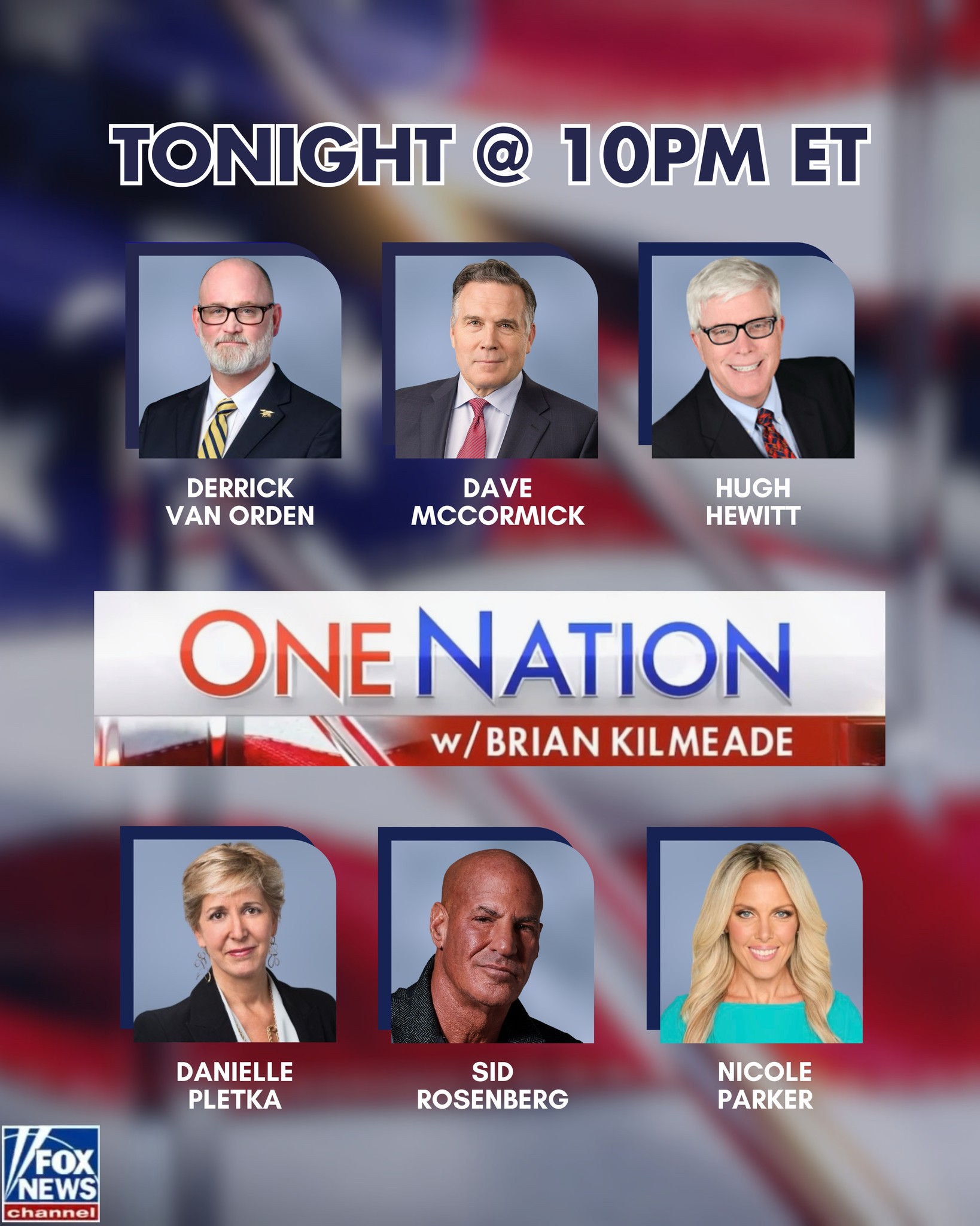 One - TONIGHT’S LINEUP! @danaperino John Harbaugh @tulsigabbard @roo ...