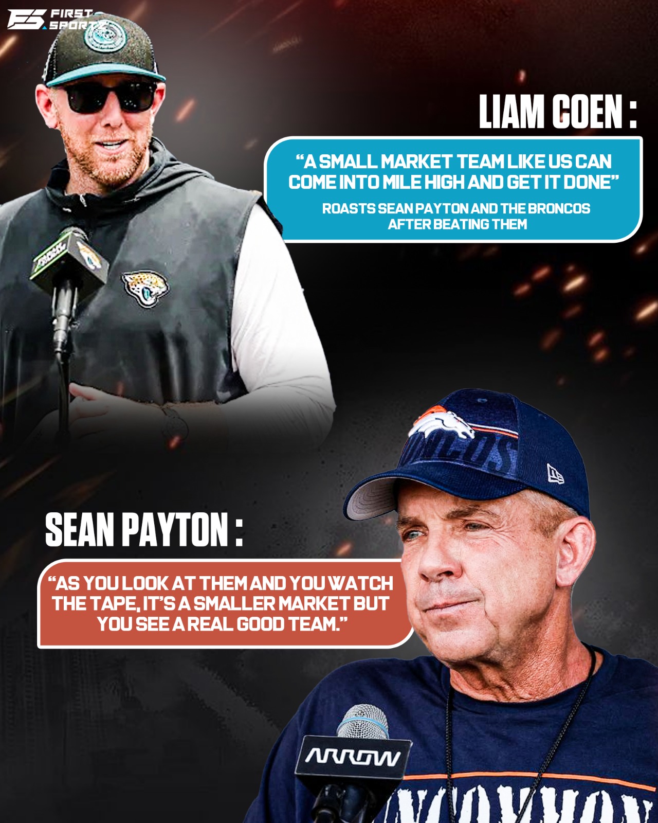 Jacksonville head coach Coen at his postgame presser: 