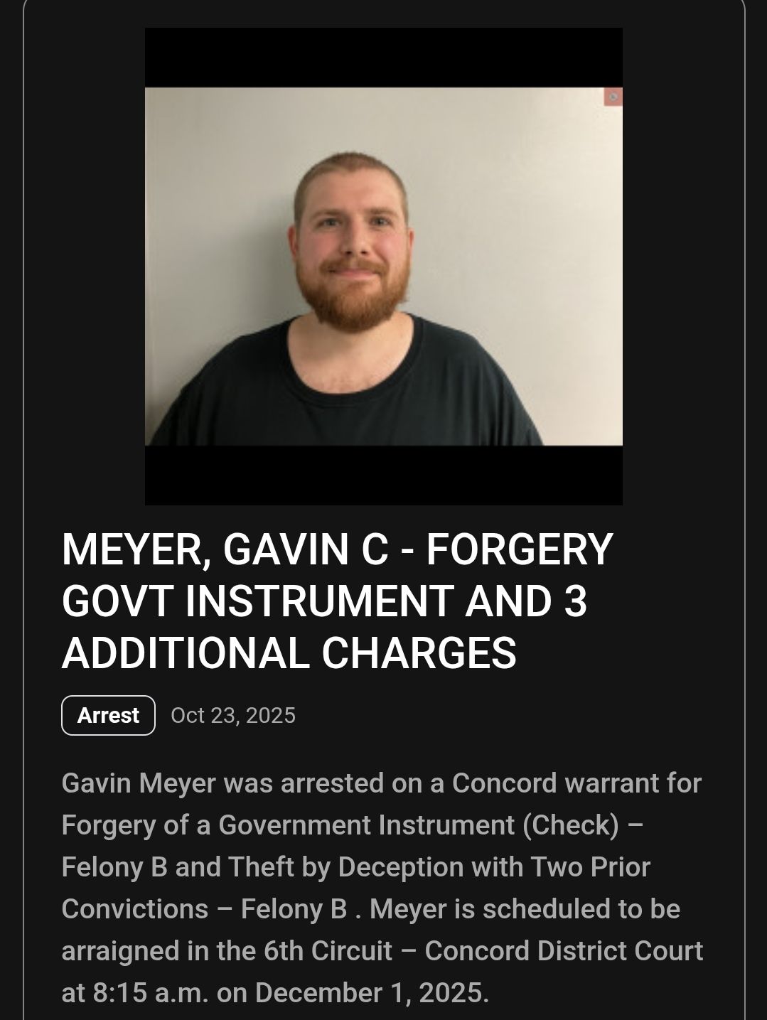 New Hampshire Crime Logs | Facebook
