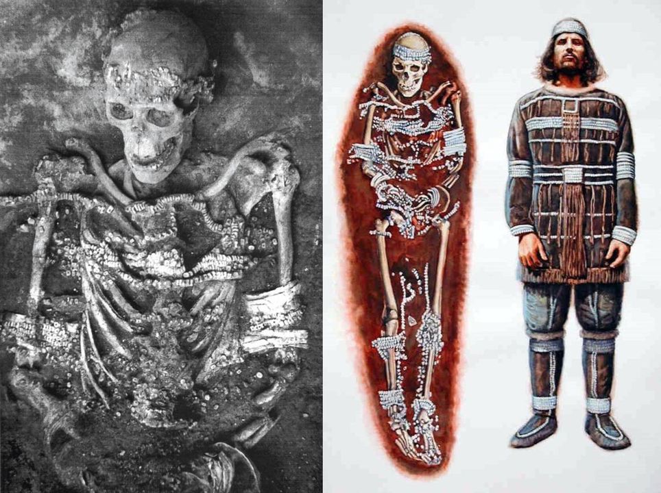 アート作品[WHITE BURIAL 1] AMBER IN BURIAL RITUALS ON THE COAST OF LAKE ONEGA, RUSSIA During