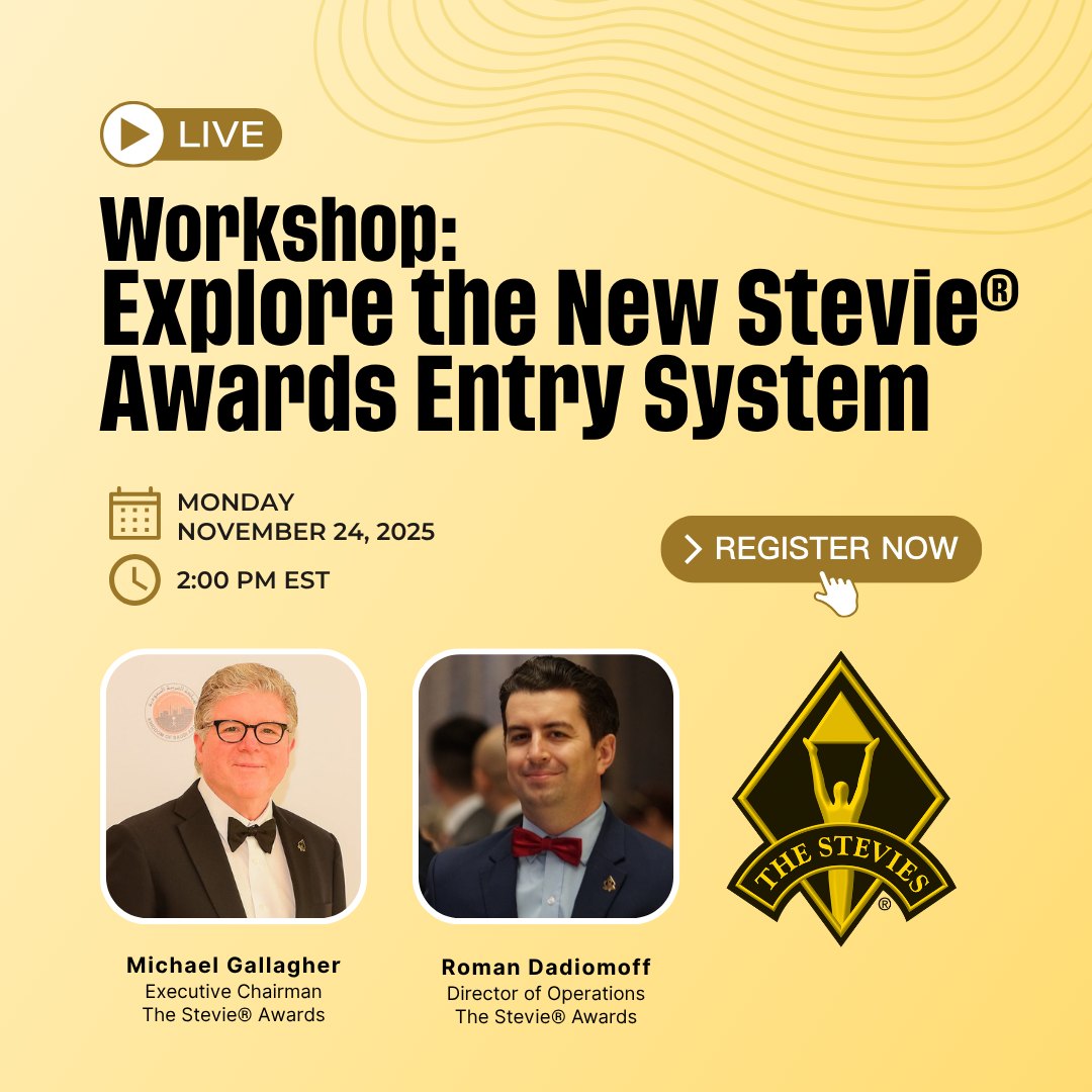 The Stevie - Last month, the Stevie® Awards launched a brand new entry ...