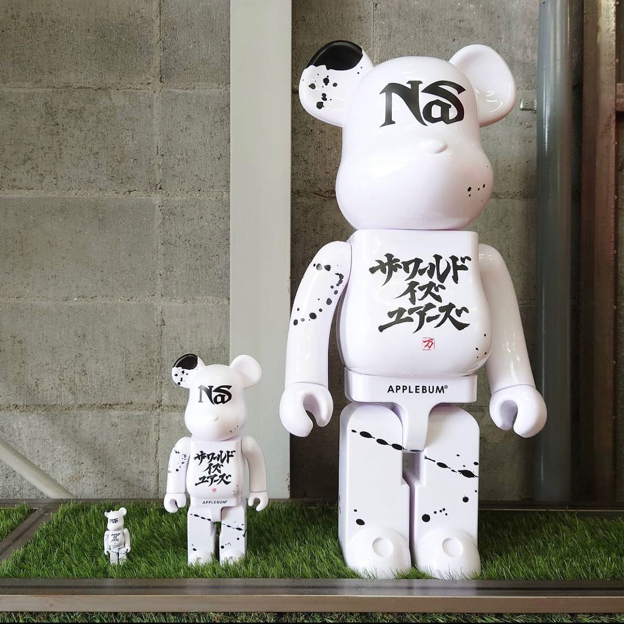 BEARBRICK x NAS x APPLEBUM 1000% (70cm 