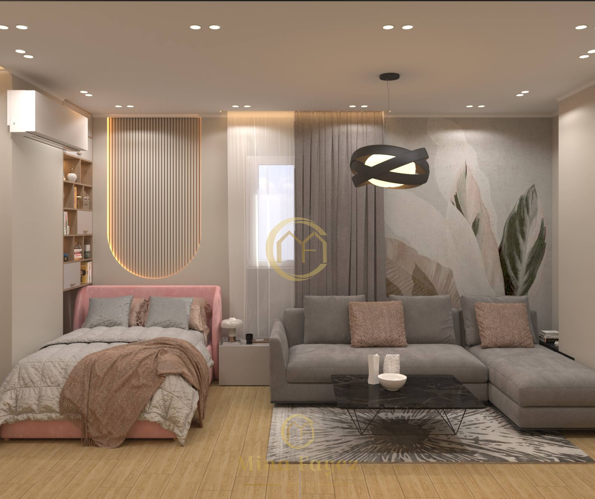 Our design for girls & living room.... - Mina Fayez Designs