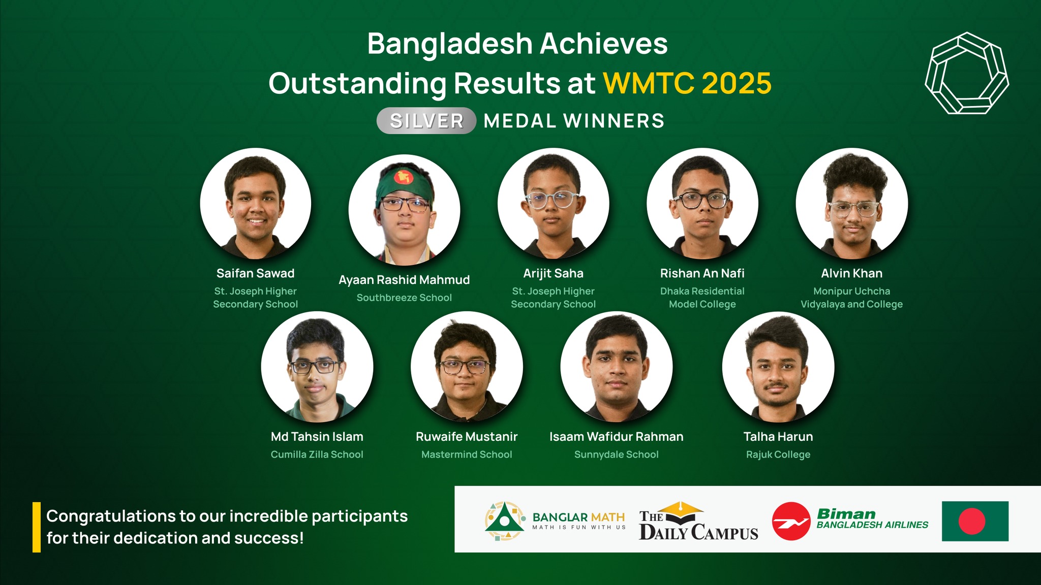 Banglar Math - In the World Mathematics Team Championship... | Facebook