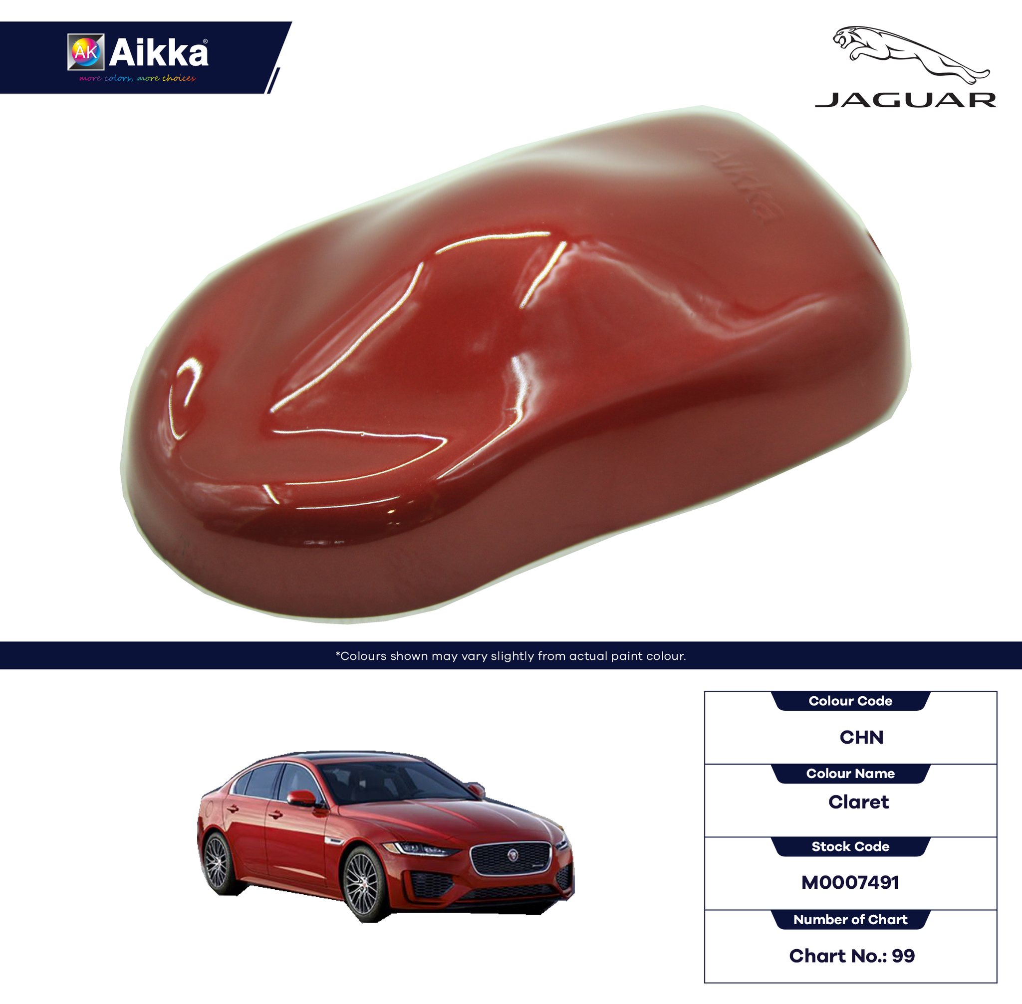 Jaguar Paint Chart Color Reference Paint Charts Jaguar Chart 124x232