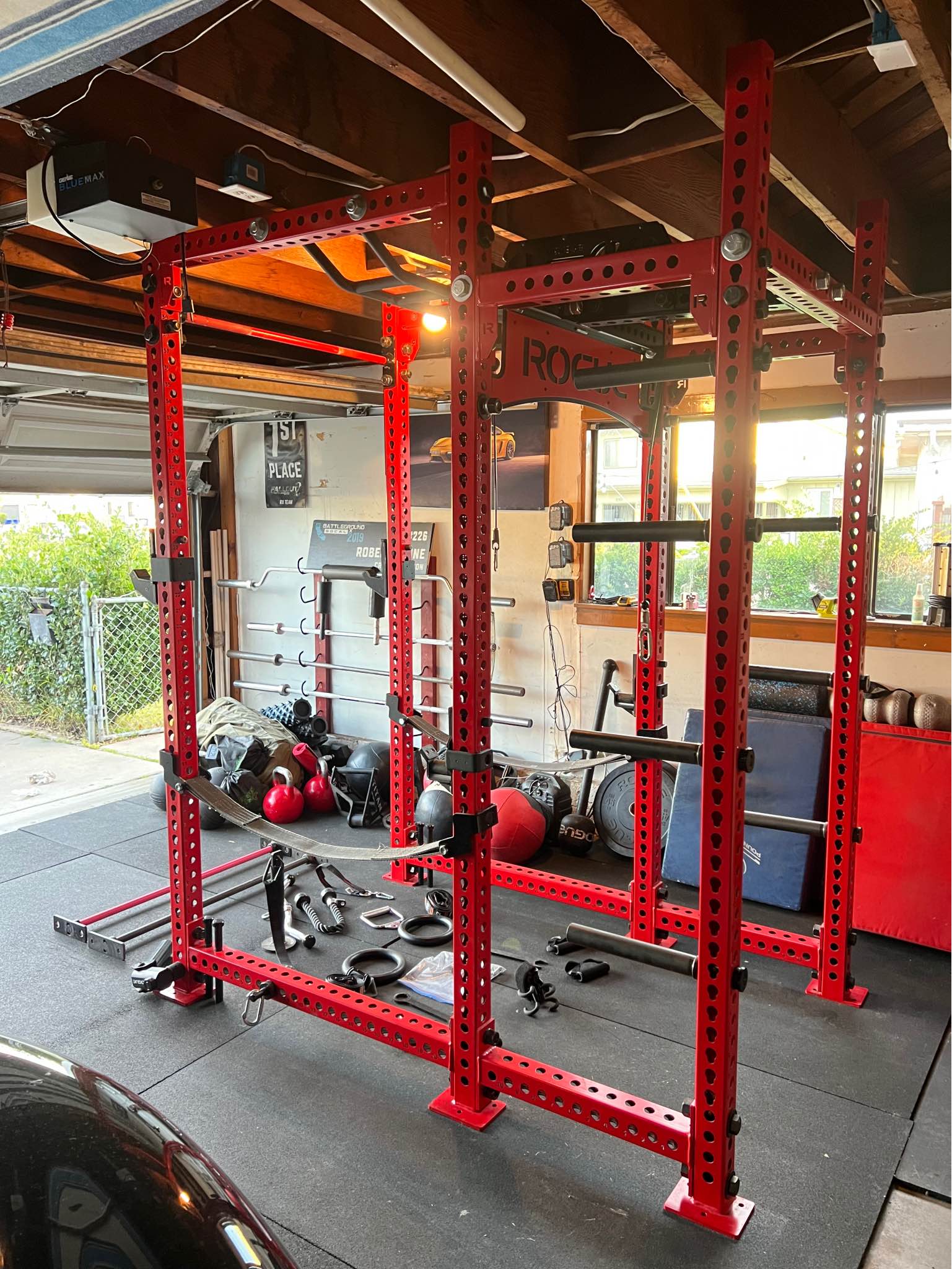 ROGUE FITNESS RM-6 MONSTER RACK 2.0 AND ENTIRE SAN DIEGO HOME GYM! (See ...