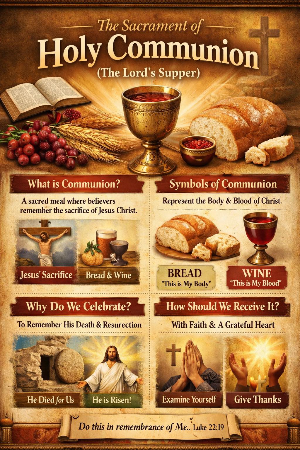 Zoey - 🕊️ The Sacrament of Holy Communion (The Lord’s Supper) 🍞🍷 ...