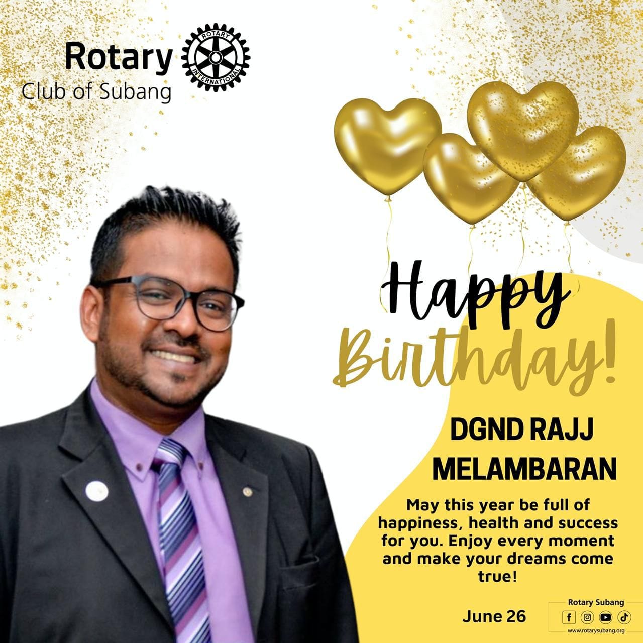 Rajj Melambaran is a... - Rotary Club of Subang, Malaysia | Facebook