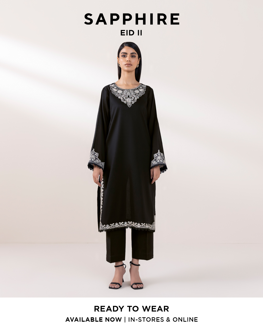 READY TO WEAR – EID II Make a statement in this chic black & white 'fit from Ready to Wear – Eid II. Product URL: https://bit.ly/3XfLiZT Available now in-stores & online Last