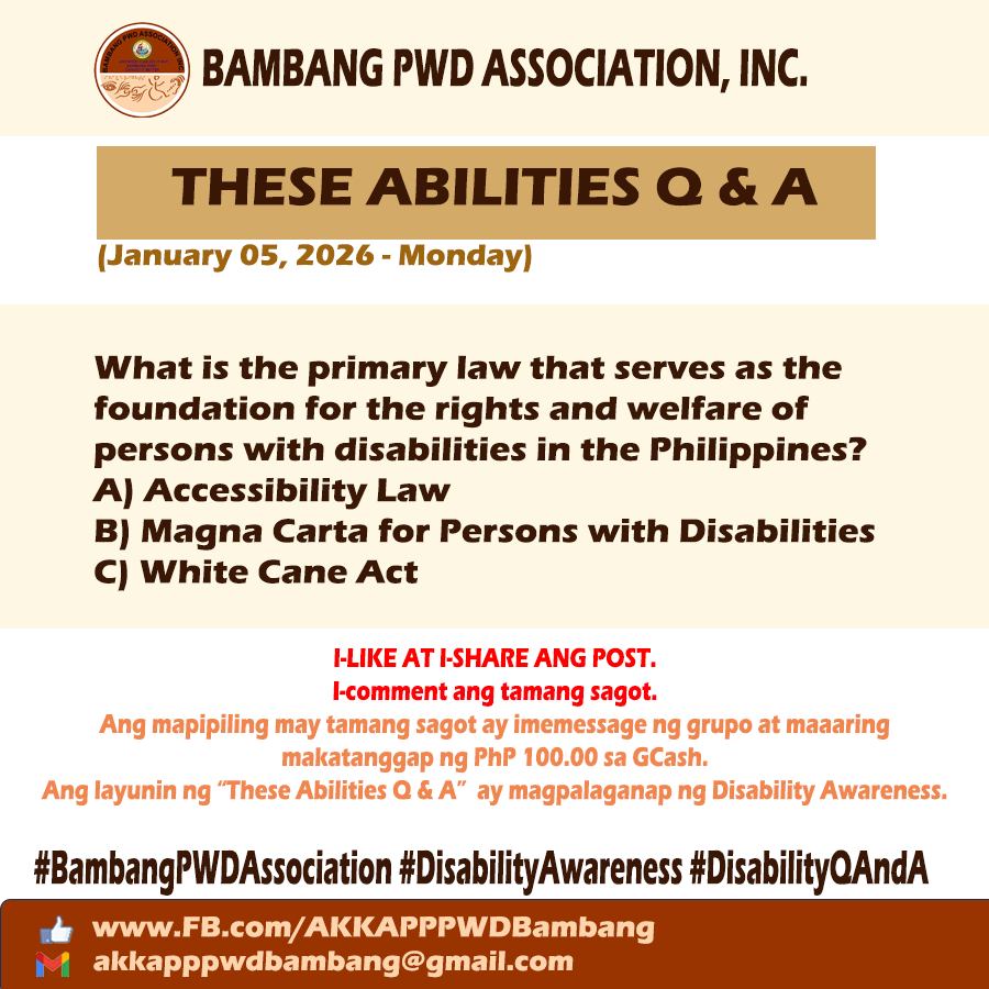Bambang PWD Association,... - Bambang PWD Association, Inc.