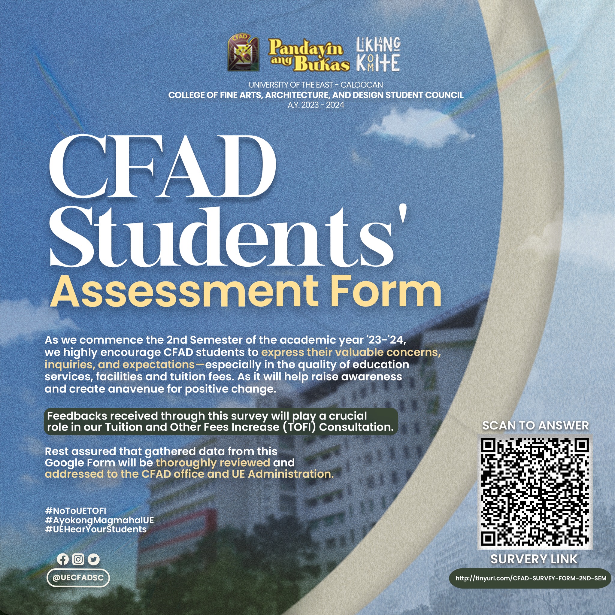 𝐂𝐅𝐀𝐃 𝐀𝐃𝐕𝐈𝐒𝐎𝐑𝐘 | CFAD STUDENTS’ ASSESSMENT FORM As we commence the 2nd ...