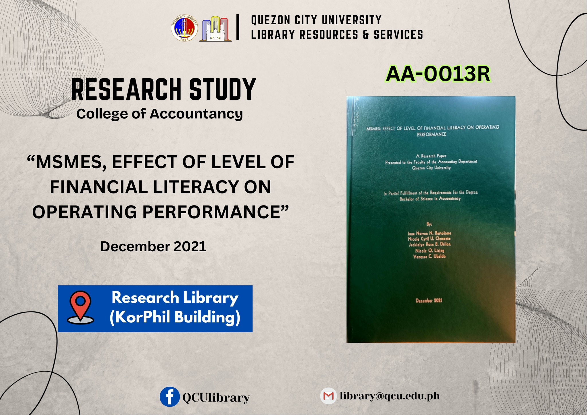 QCU Library - 🚨📚𝐅𝐄𝐀𝐓𝐔𝐑𝐄𝐃 𝐔𝐍𝐏𝐔𝐁𝐋𝐈𝐒𝐇𝐄𝐃 𝐌𝐀𝐓𝐄𝐑𝐈𝐀𝐋𝐒 𝐎𝐅 𝐓𝐇𝐄 𝐖𝐄𝐄𝐊... | Facebook
