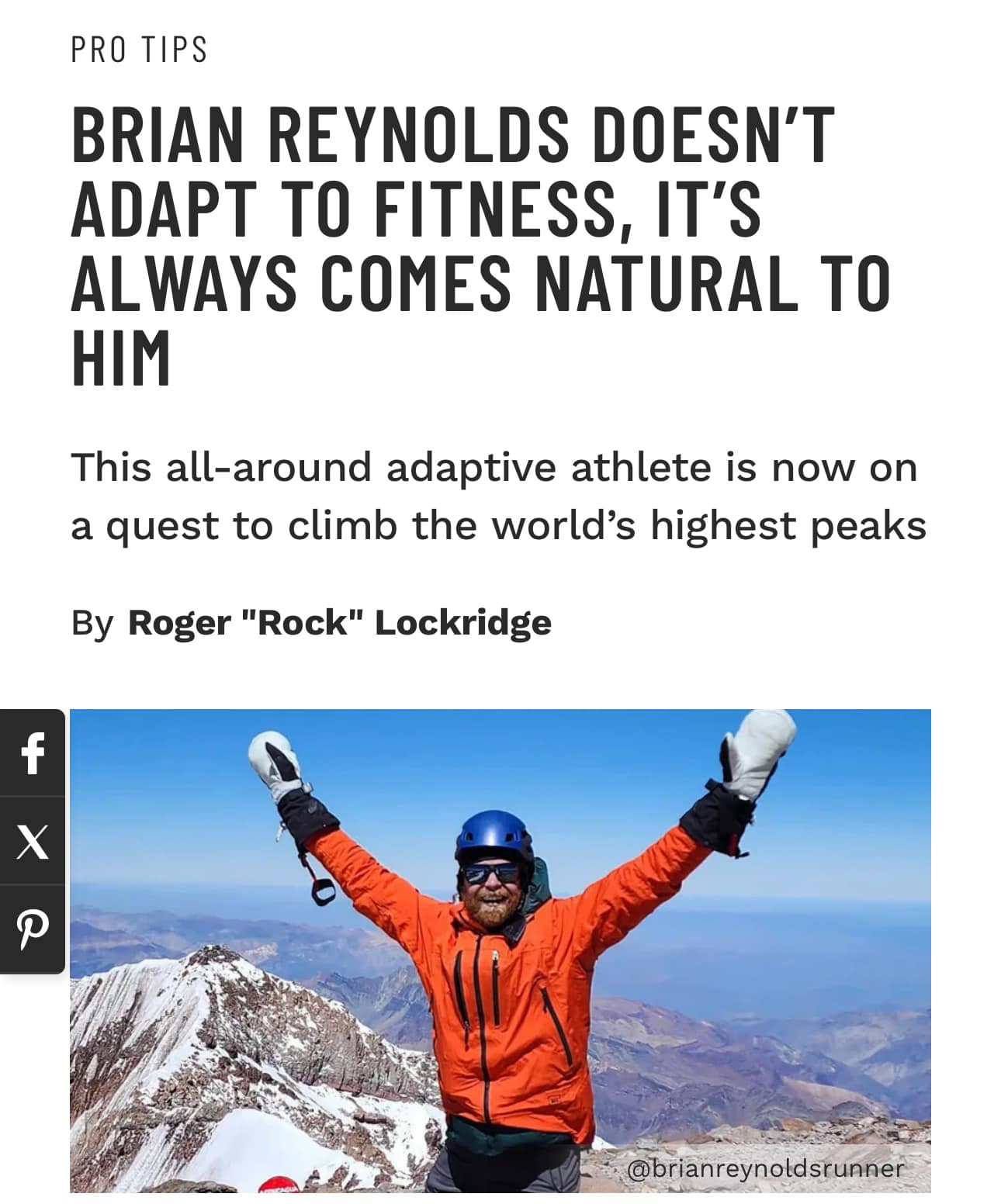 BRIAN REYNOLDS DOESN’T ADAPT TO... - Muscle & Fitness
