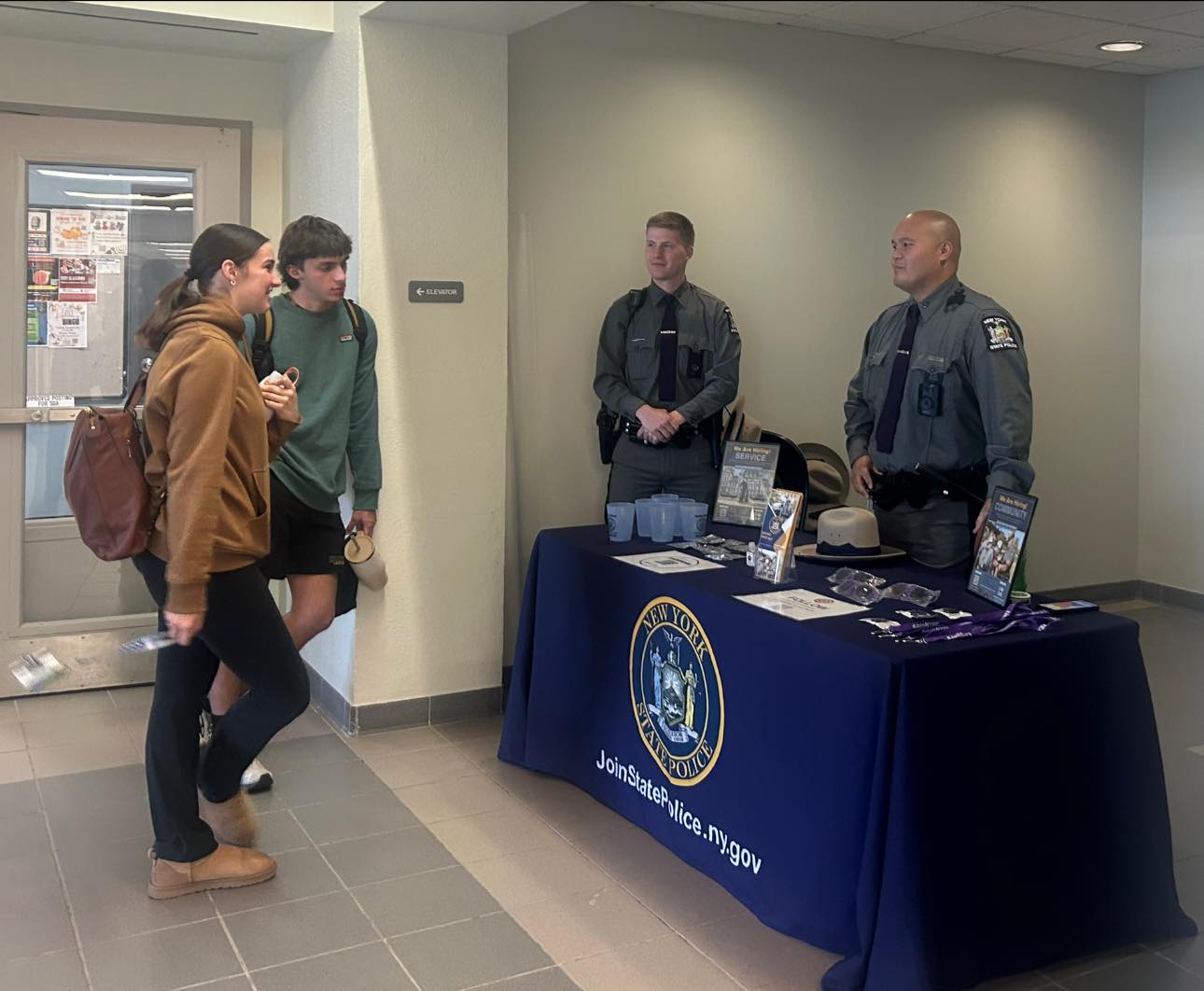 New - State Police Troop B members went to SUNY Canton. The Troopers ...