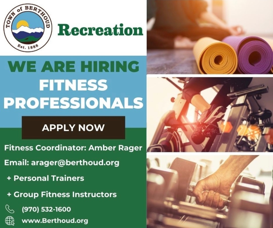 Join the newest fitness team in... - Berthoud Recreation | Facebook