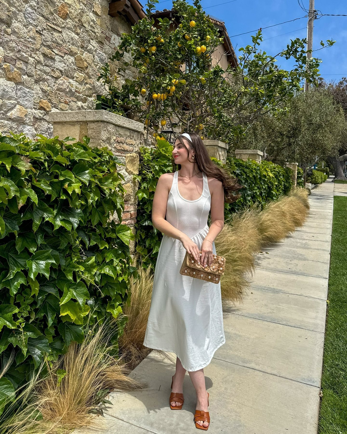 white floral casual dress Nobody Like You Midi - and Peach, Medium | Hazel and Olive Color:Deep Amethyst 2025_hero_products Magnolia Boutique Floral-Print Long A-Line Prom