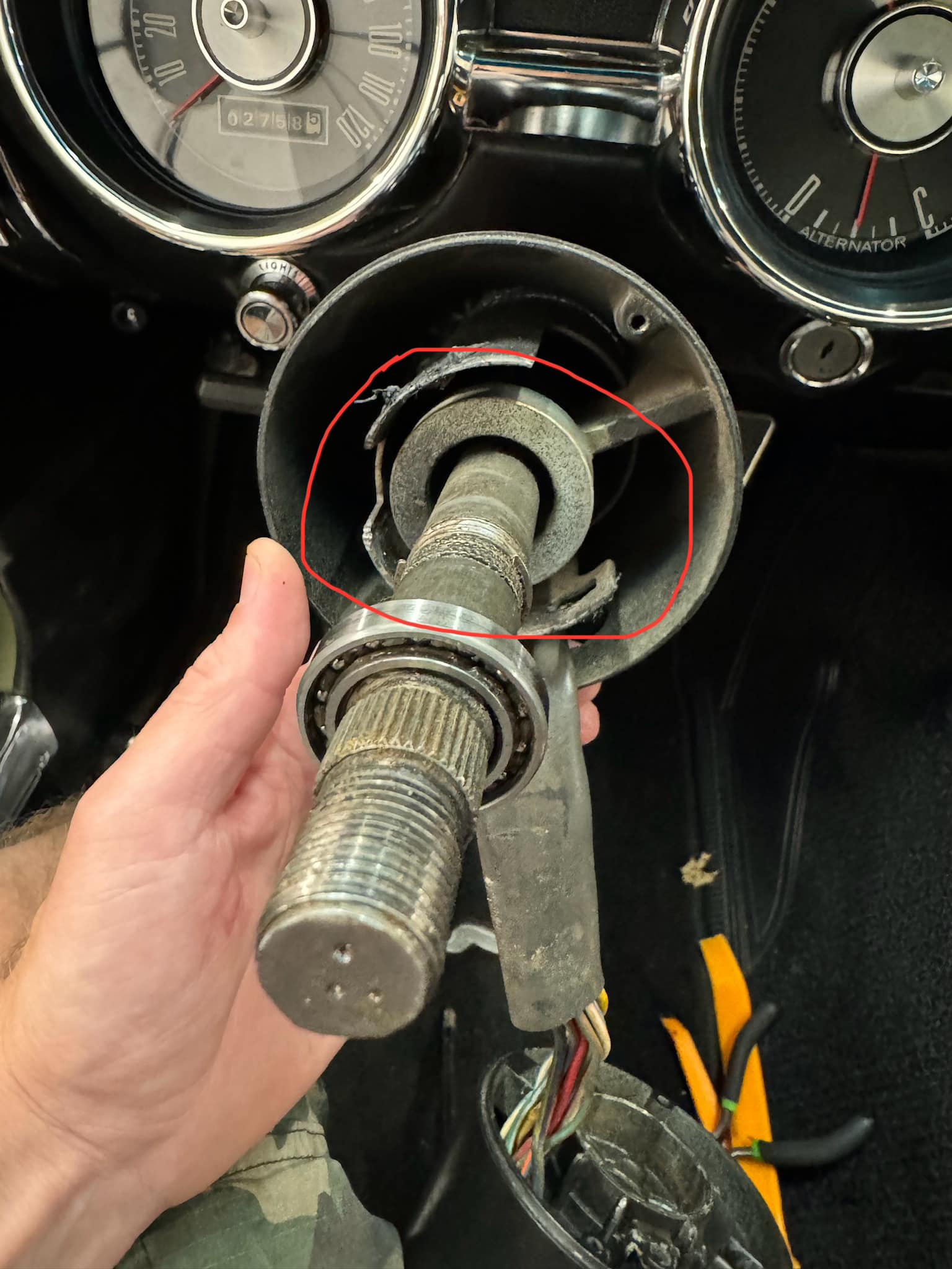 WTB part number f23z-3517-a. It is the larger bearing on the back