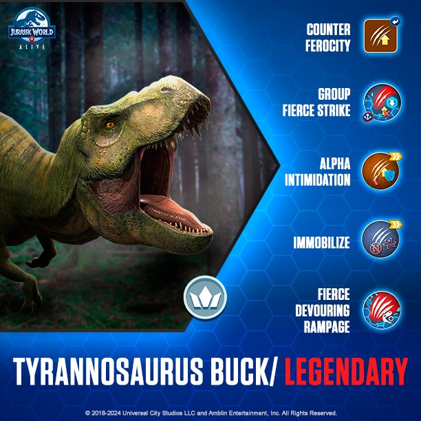 Jurassic - Tyrannosaurus Buck will finally be coming to Jurassic World ...