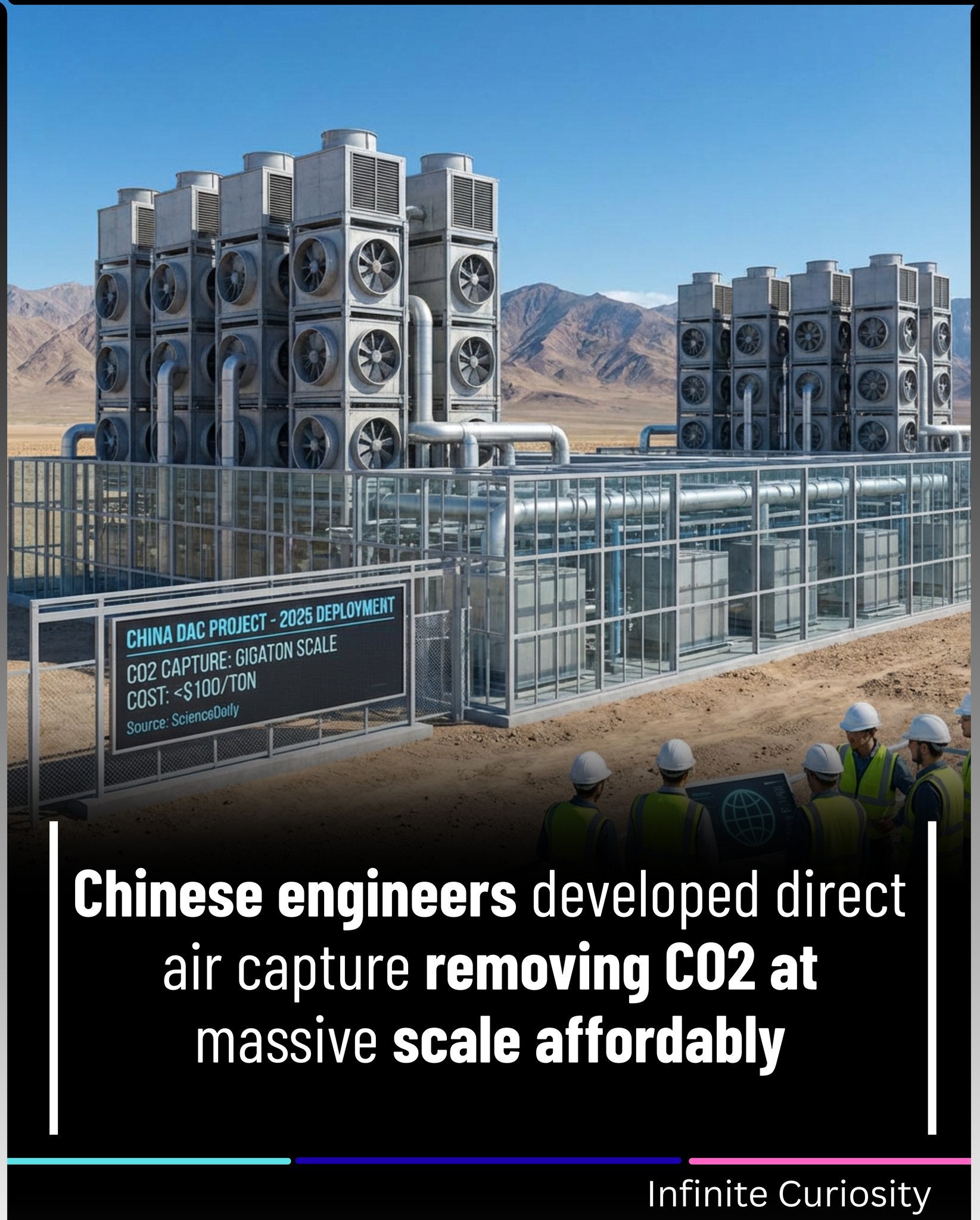 その他 ma Chinese engineers developed direct air capture removing CO2 at