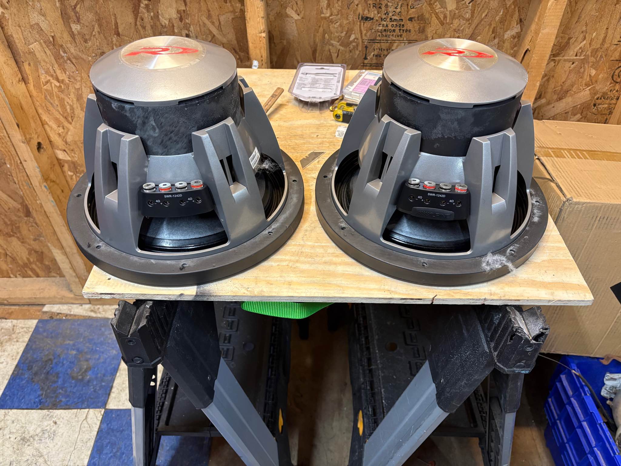 Pair Alpine 12 inch subwoofer type R model number SWR – 1242D dual ...