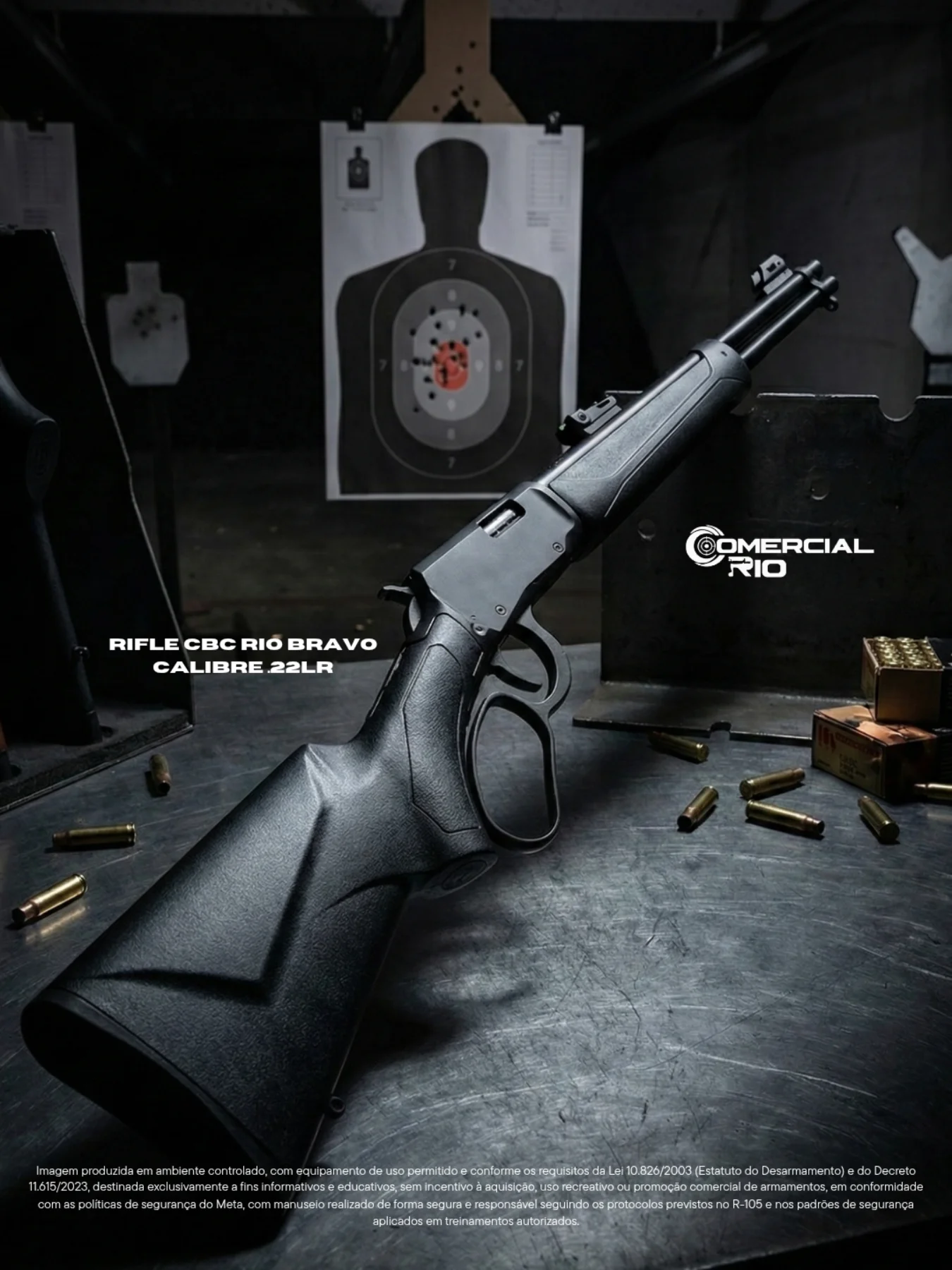 Comercial - 🎯 Rifle CBC Rio Bravo .22LR – precisão e design moderno em ...