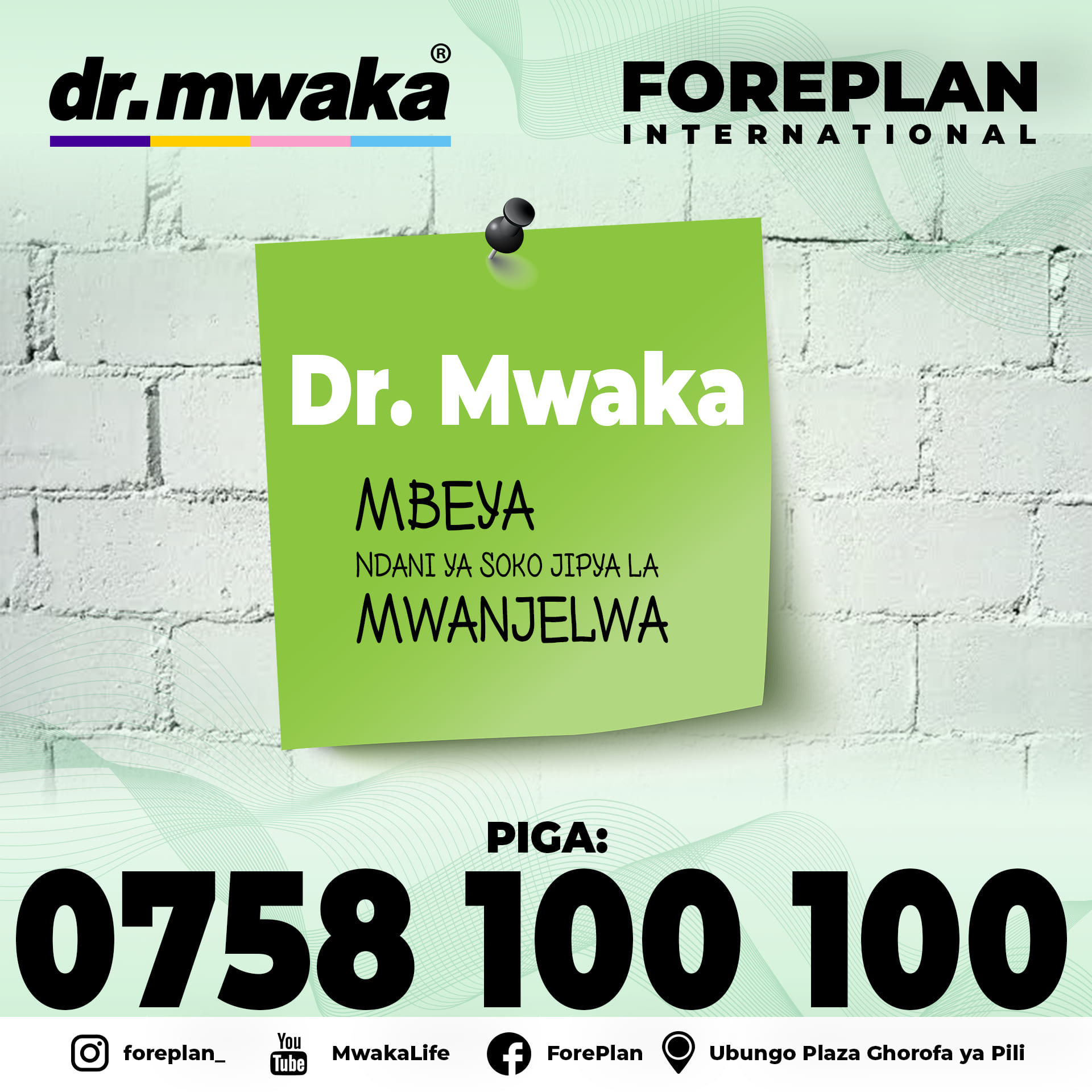 Karibu Mbeya: tunapatikana... - Foreplan international page