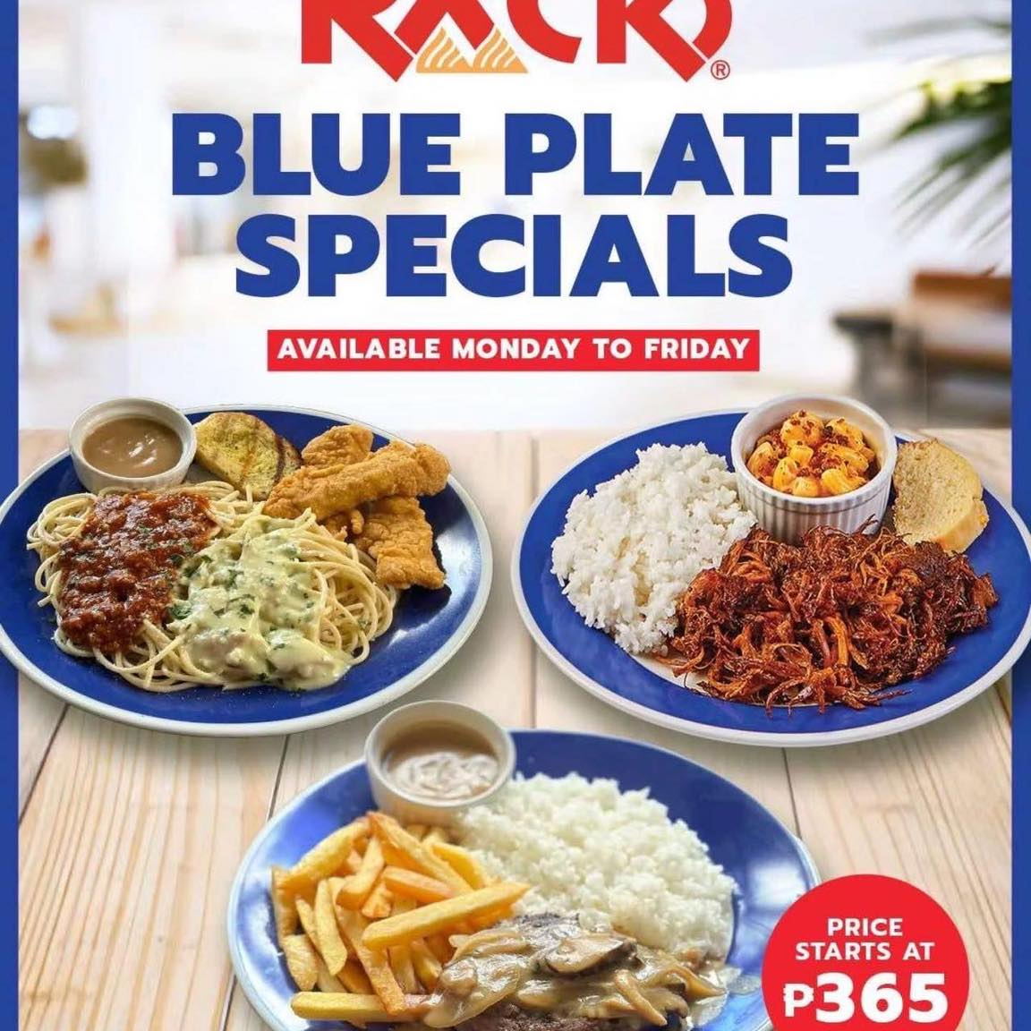 SM - Weekday wins just got better! 💙🔥 RACKS Blue Plate Specials are ...