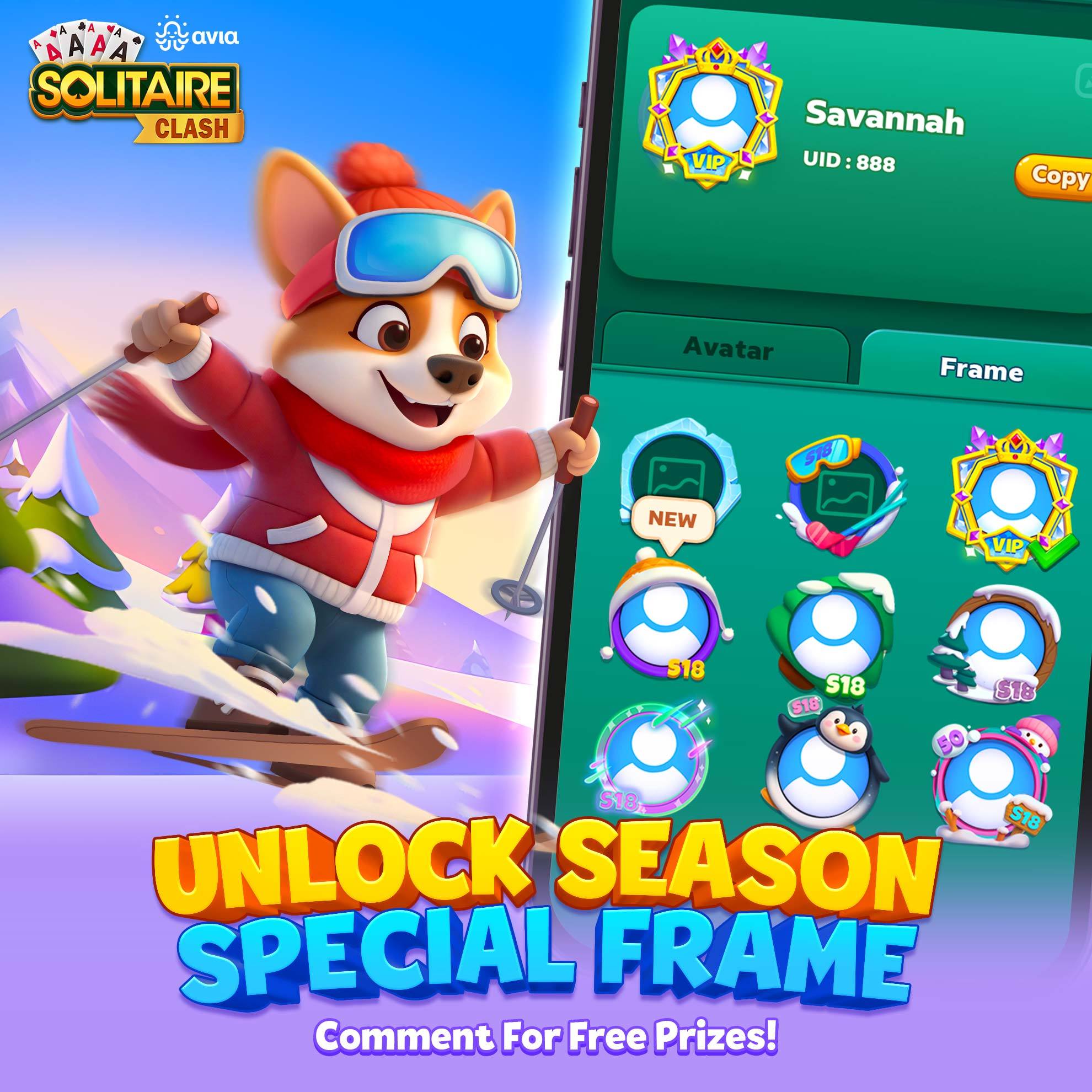 Solitaire Clash - 🎿 ️ Unlock the S18 Season Special Frame!... | Facebook