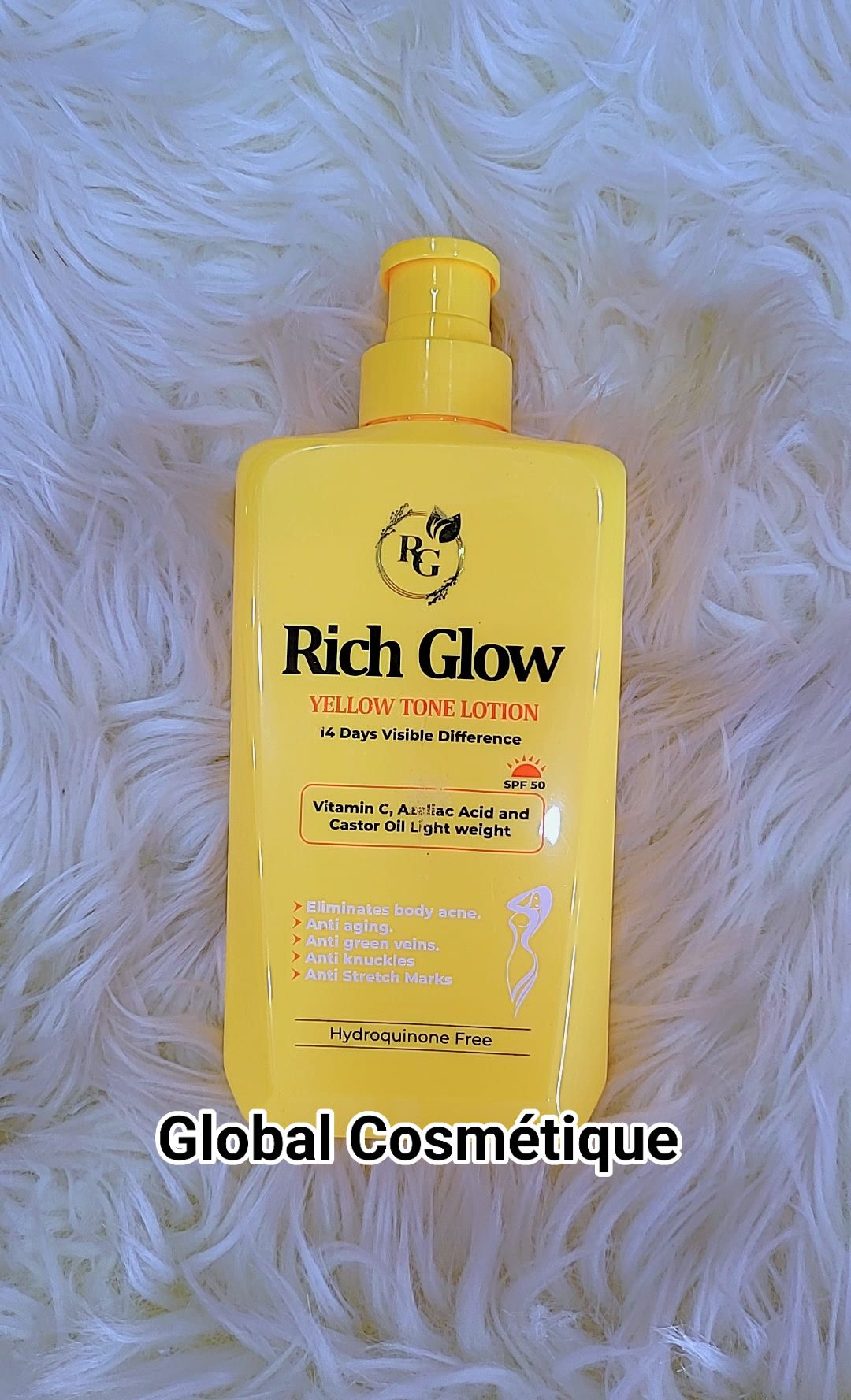 Crème éclaircissante Golden Glow Au Lait De Chèvre Et Chardon-Marie - SPF 55, 1 L