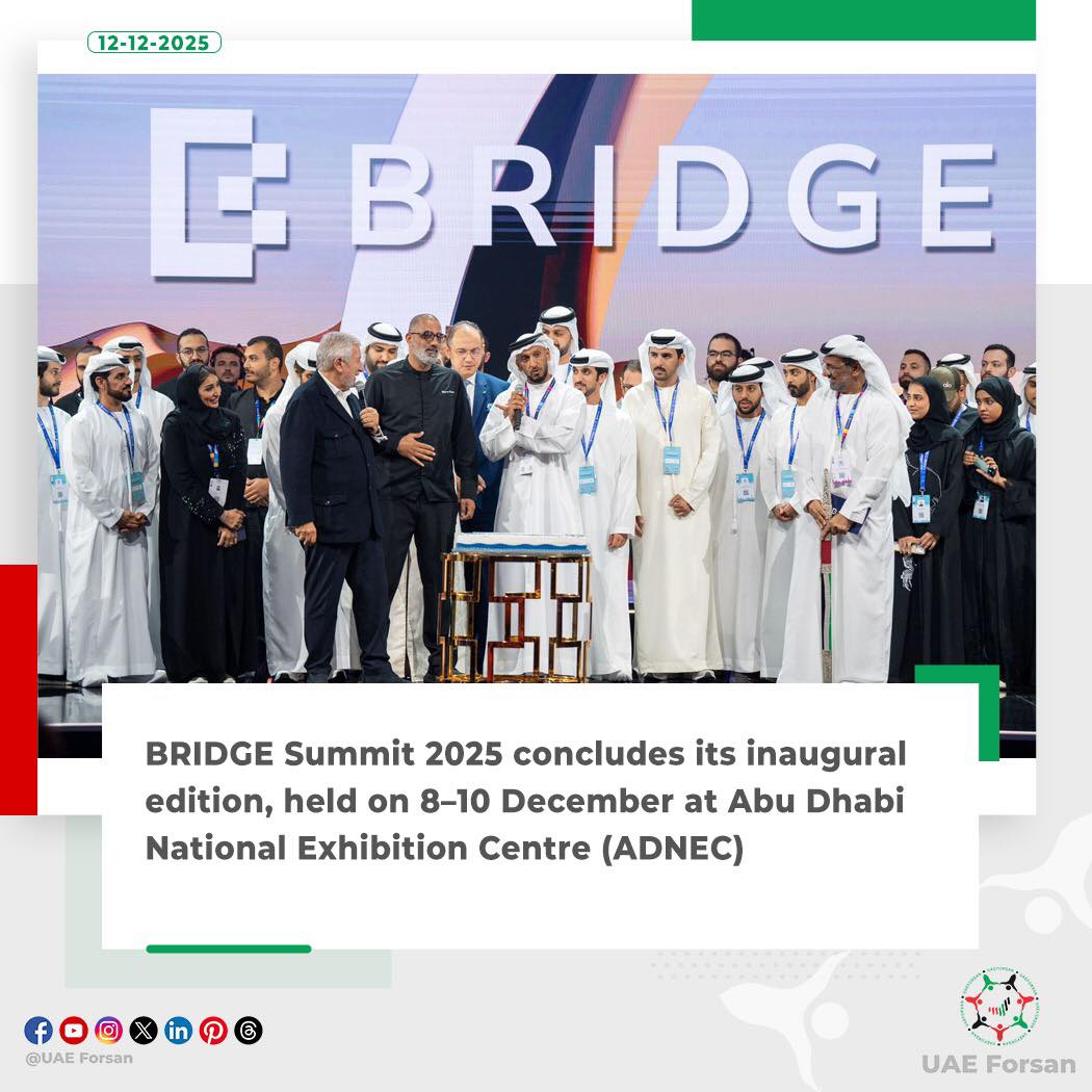 UAE - BRIDGE Summit 2025 concludes its inaugural edition, held on 8–10 ...