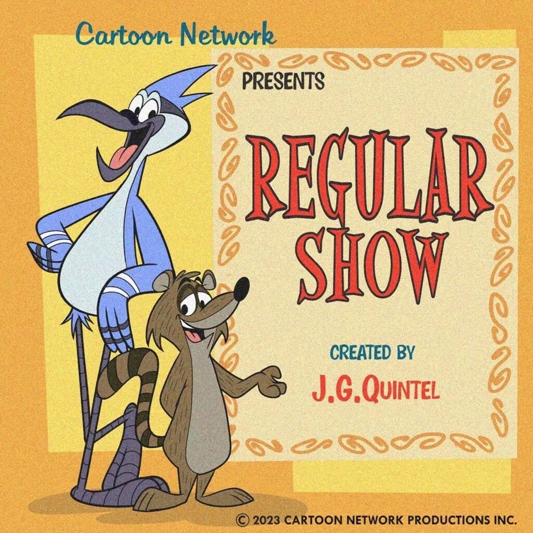 Regular Show retro title card 🤯 art: richietoons