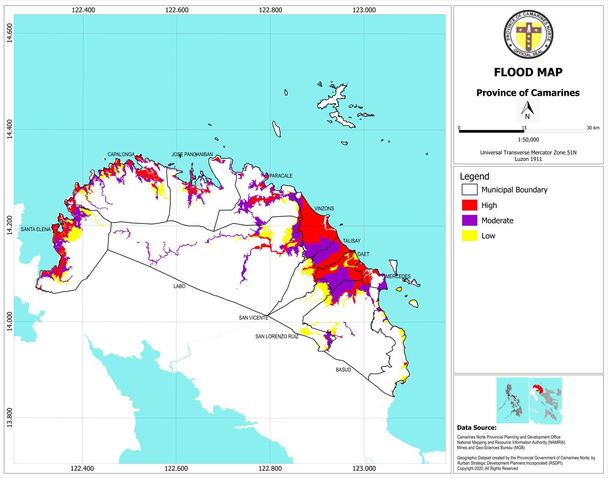 HAZARD MAP OF FLOOD AND RAINFALL INDUCED LANDSLIDE FOR MORE INFO PLEASE ...