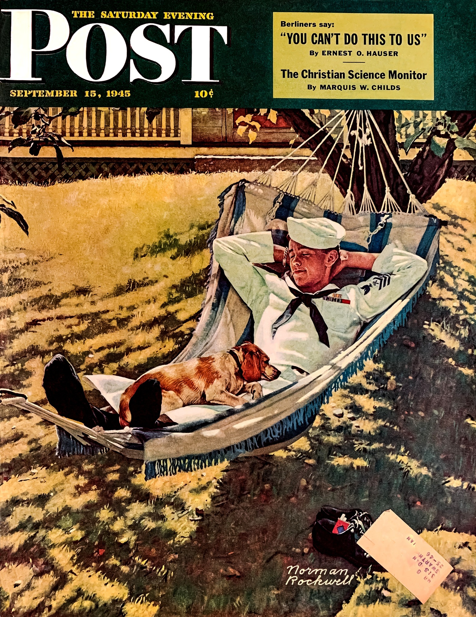 Norman Rockwell サタデーイブニングポスト誌1945年 Norman Rockwell's 