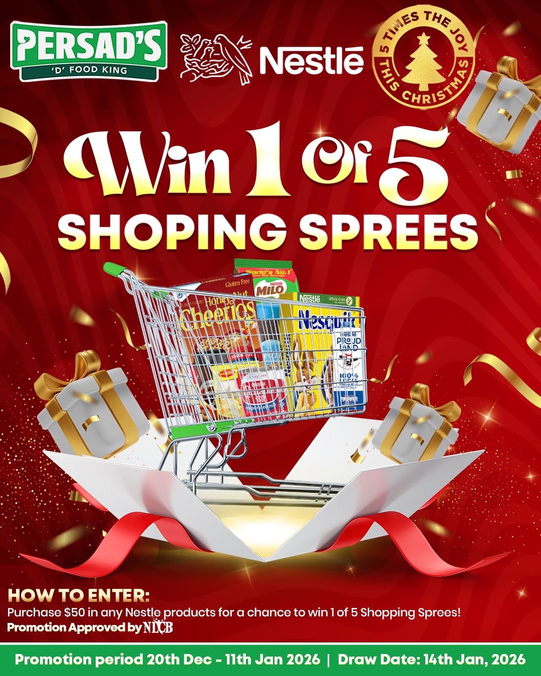 Persad's - 5 TIMES THE JOY THIS SEASON! 🎄 Shop your favorite Nestlé ...