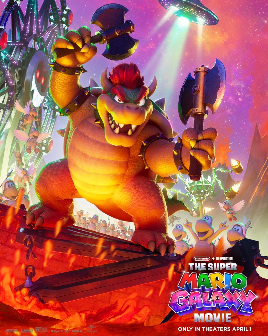 He's got an ax (or two) to... - The Super Mario Galaxy Movie | Facebook